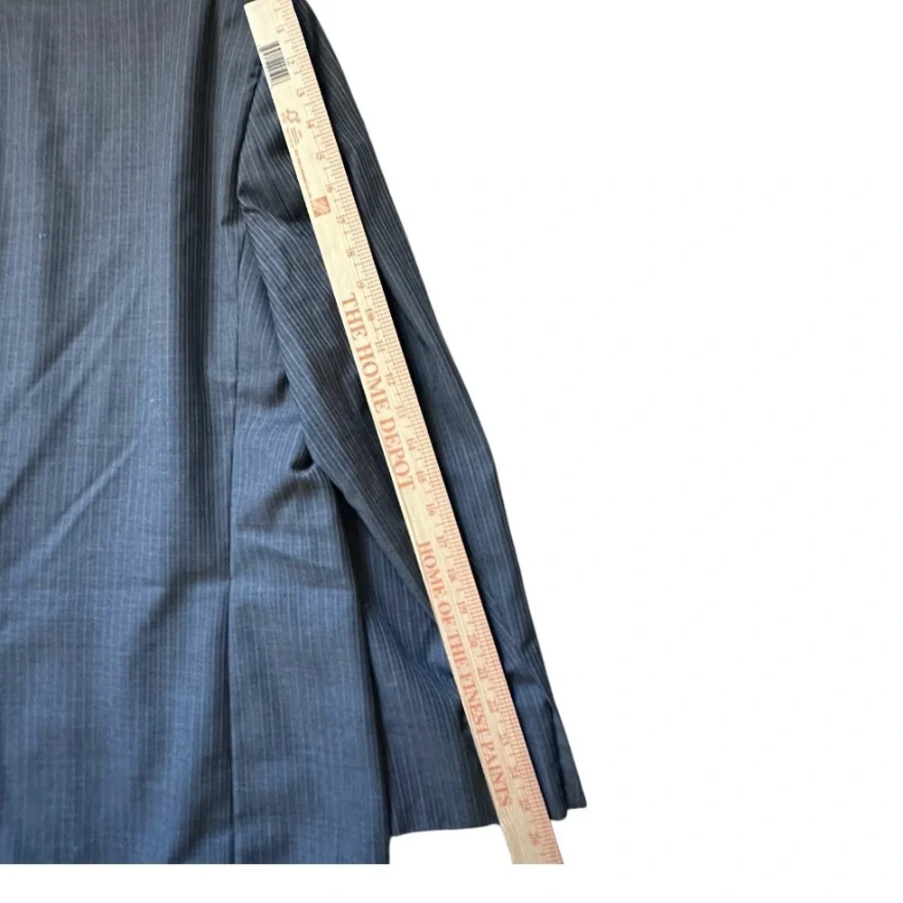 Ralph By Ralph Lauren Jacket Mens 50R Grey striped Wool Canada 3 Button